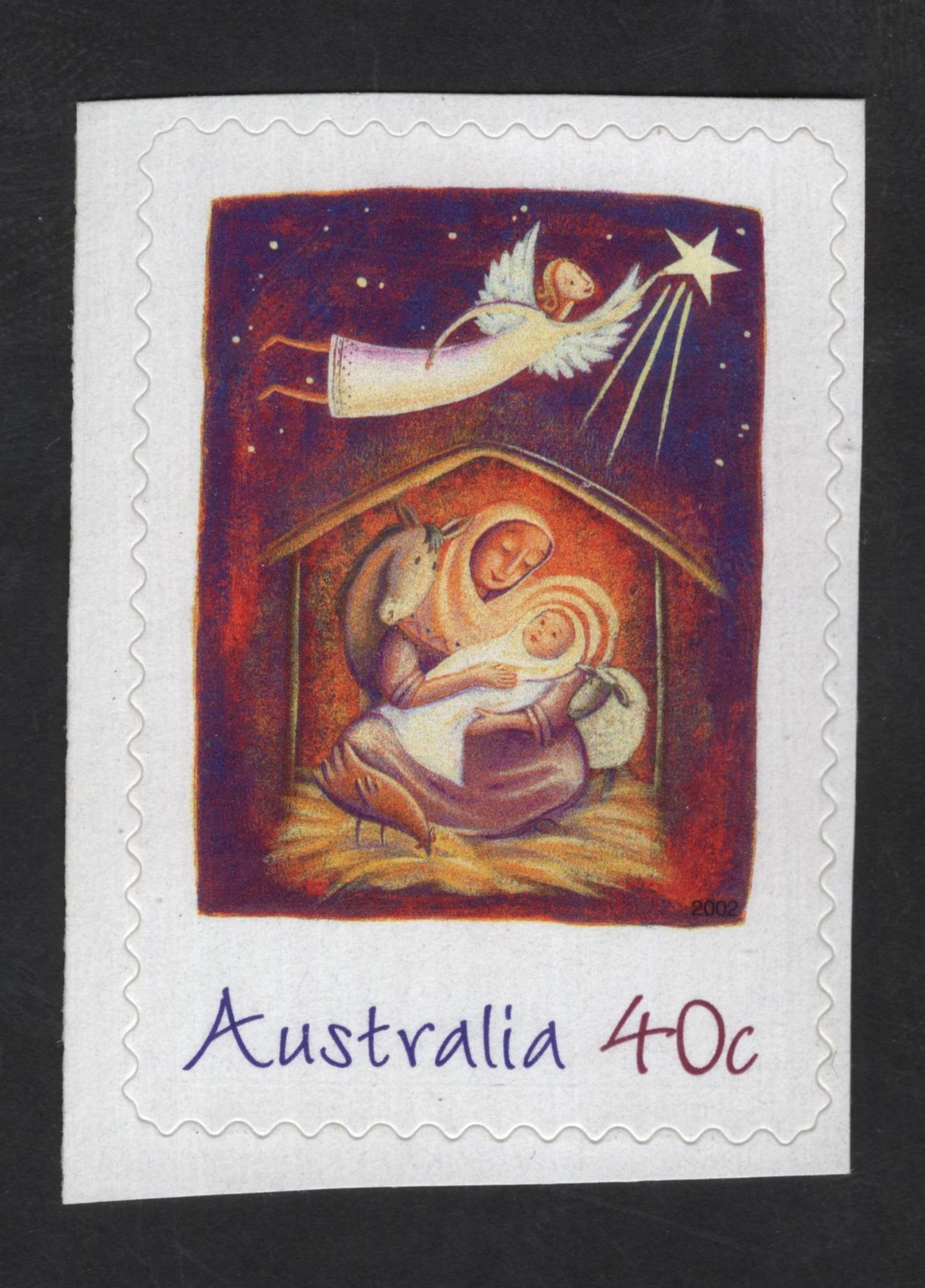 SCG12359 - Australia 2002 – Christmas Nativity 40c Stamp