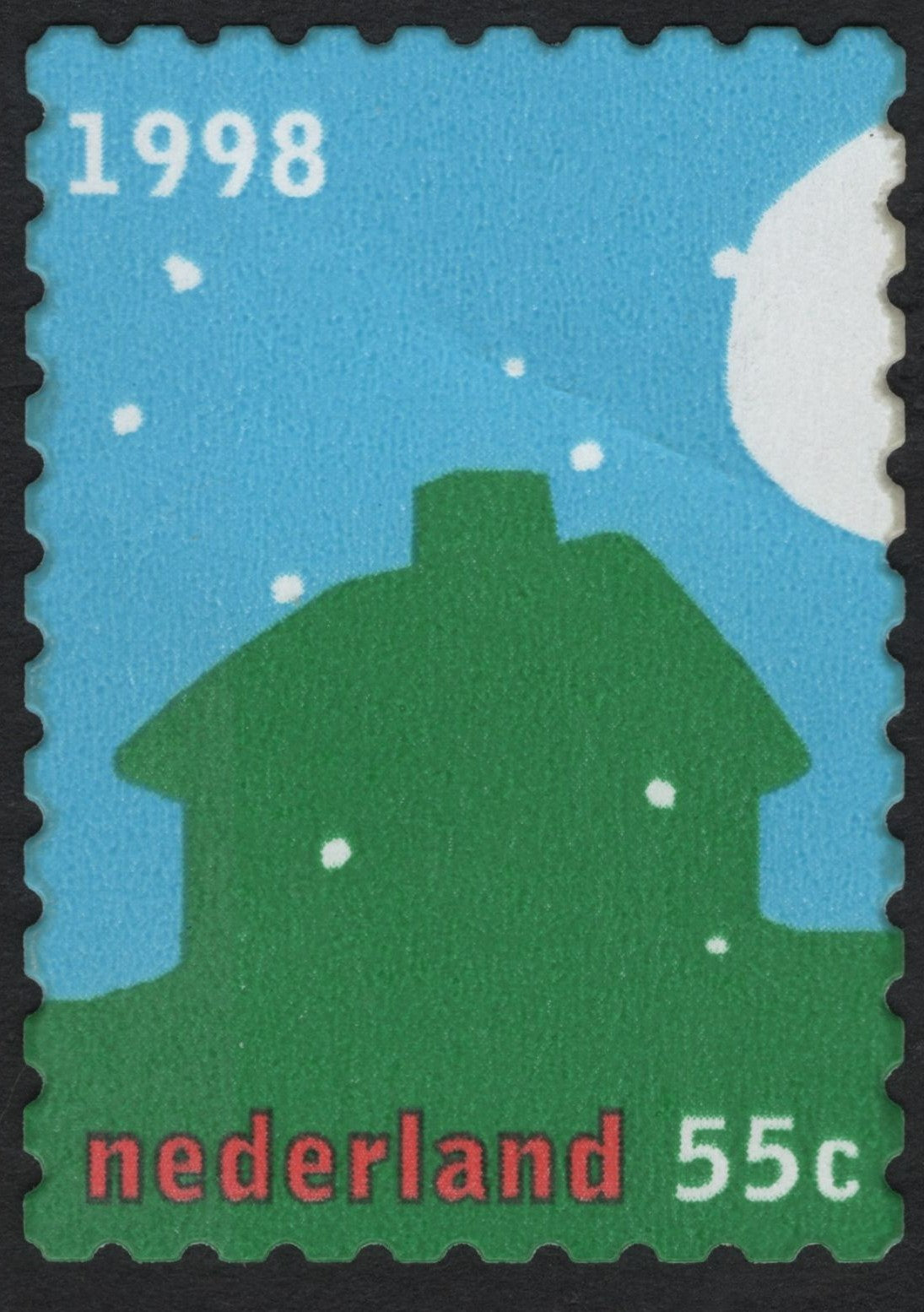 SCG7511 - Netherlands 1998 – Winter House Silhouette, 55c