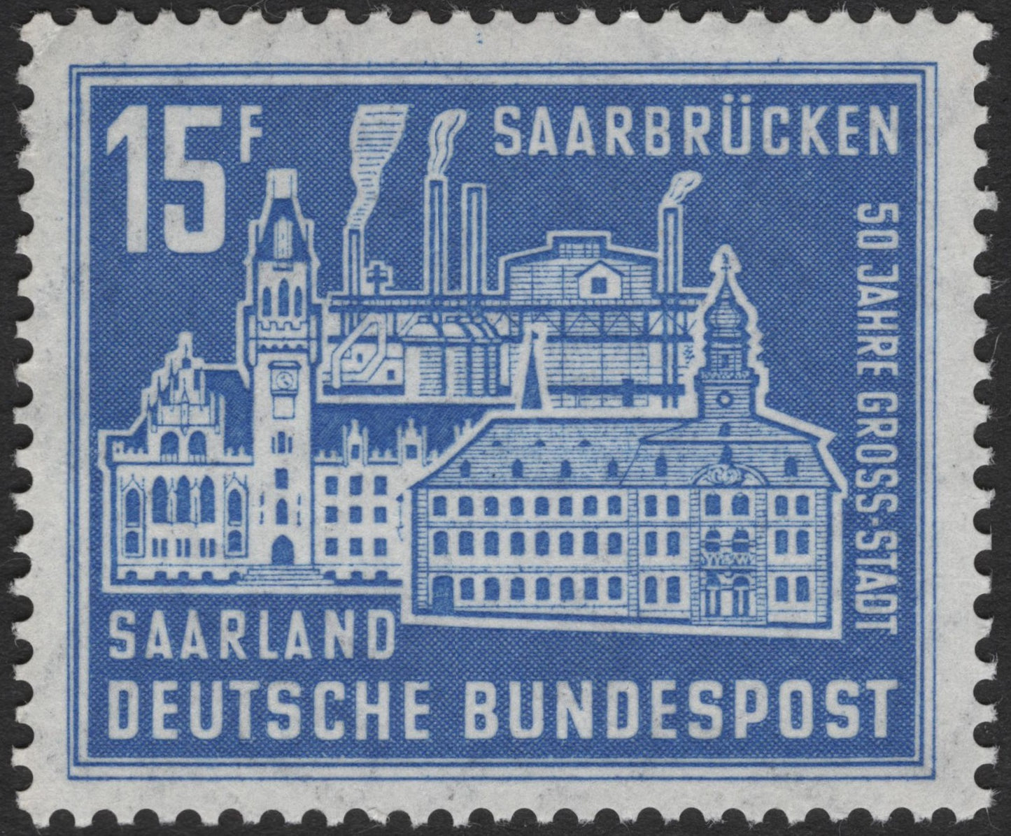SCG2199 - Germany 1959 Saarbrücken 50 Years Stamp