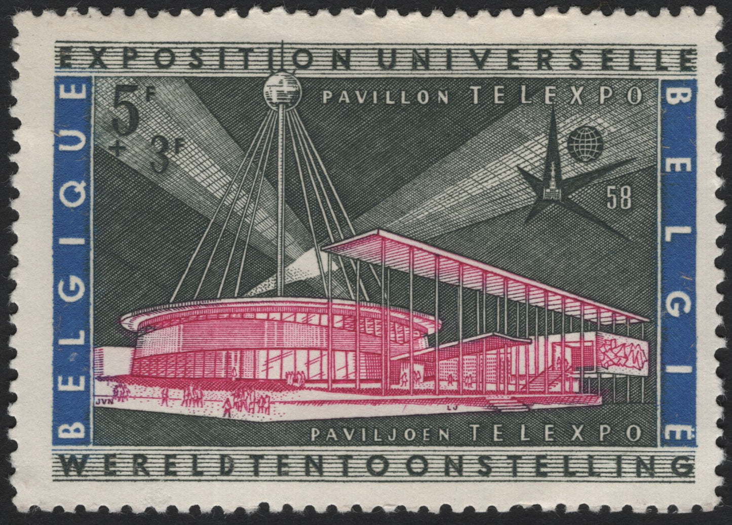 SCG7418 - Belgium 1958 – Pavillon Telexpo, Brussels World’s Fair (Expo 58)