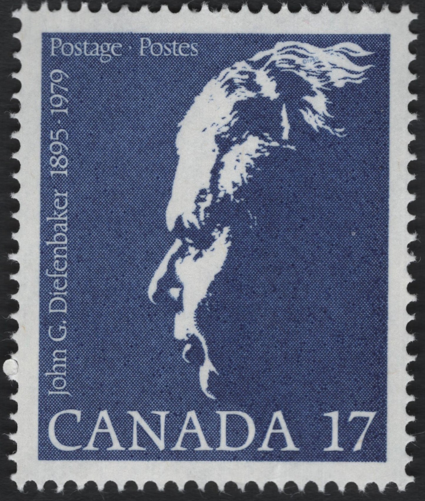 SCG11022 - Canada 1979 – John G. Diefenbaker Portrait Commemorative Stamp (17¢)