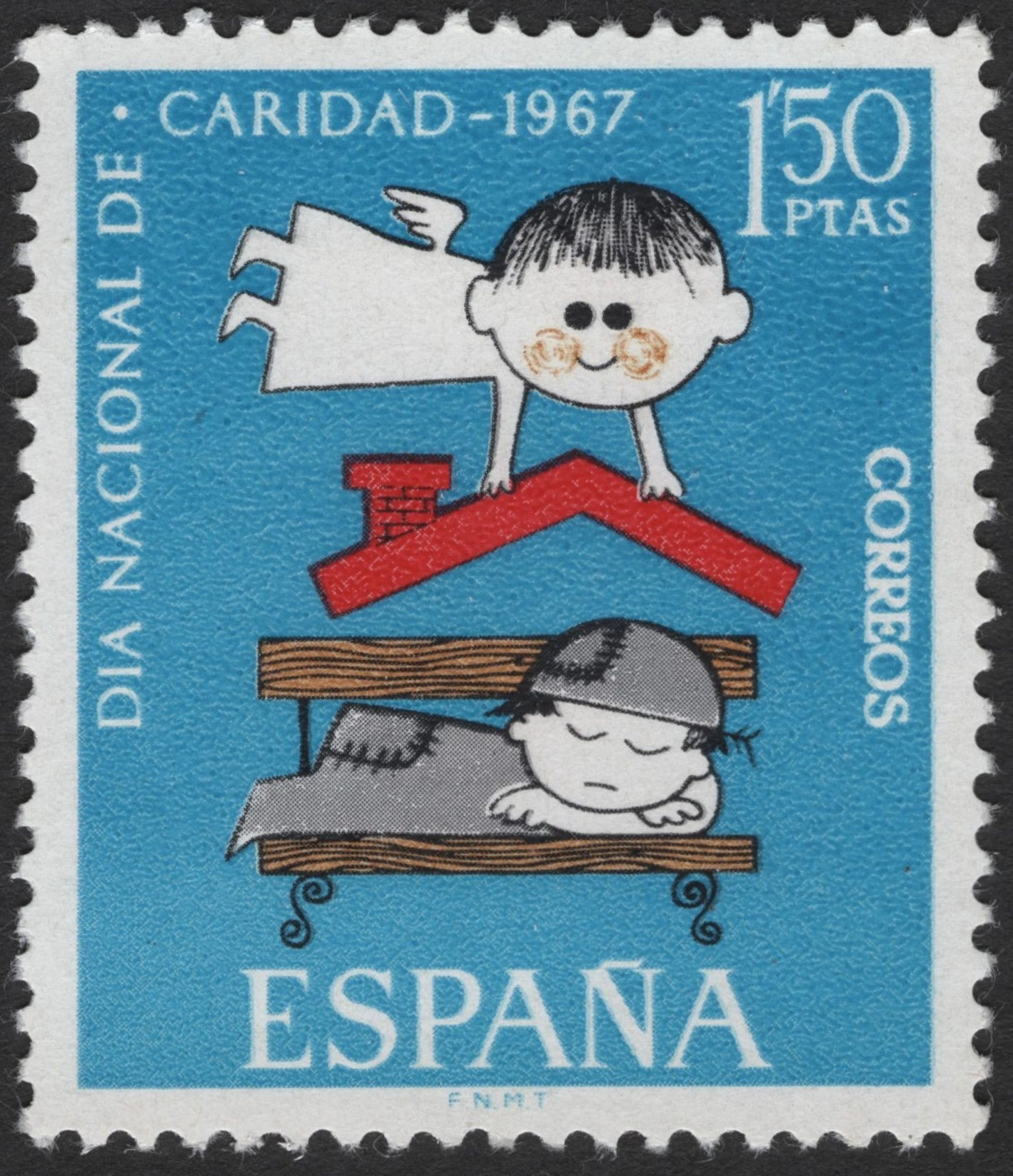 SCG2191 - España 1967 Día Nacional de Caridad – Charity Stamp