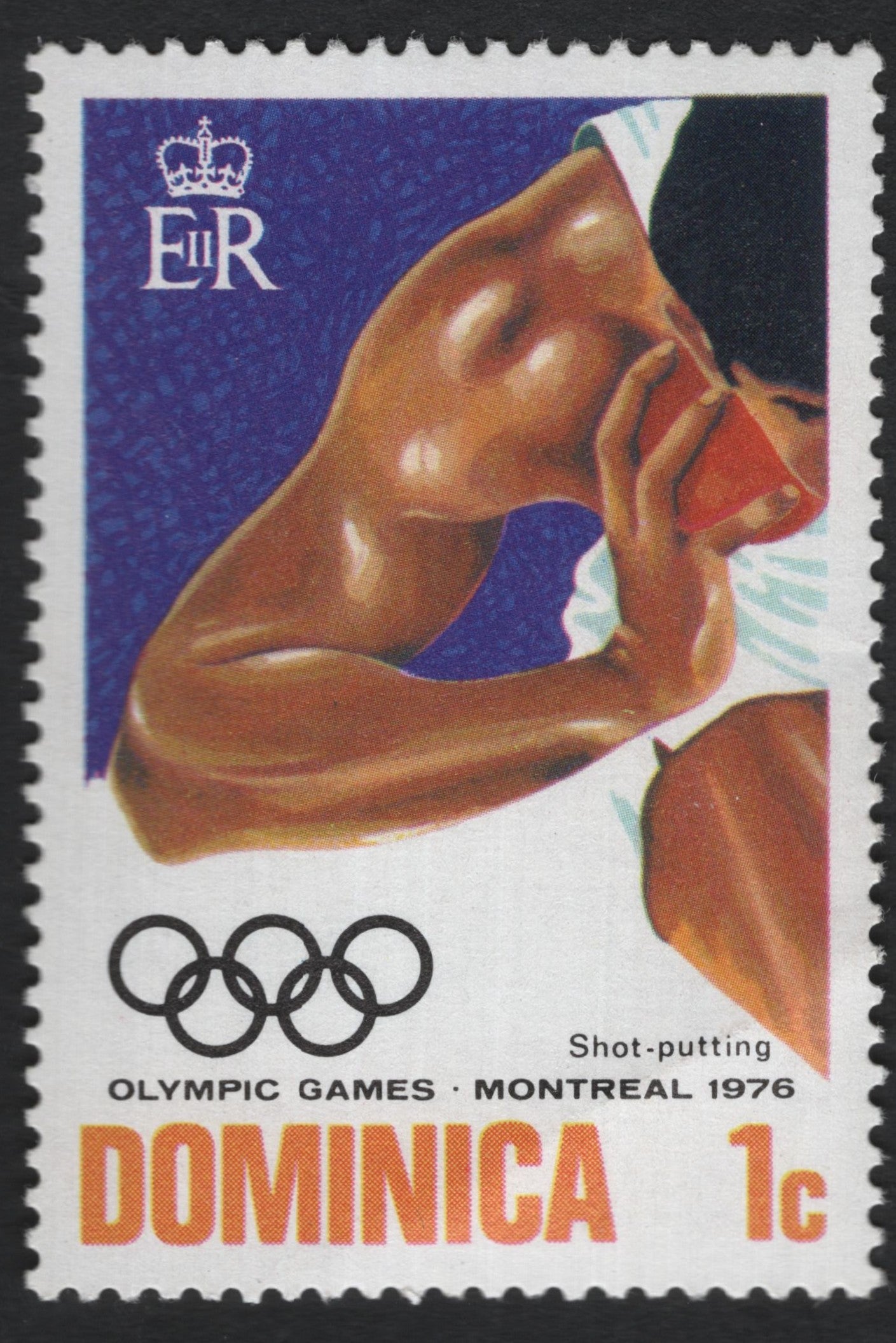 SCG11009 - Dominica 1976 – Olympic Games Montreal: Shot Put (1c)