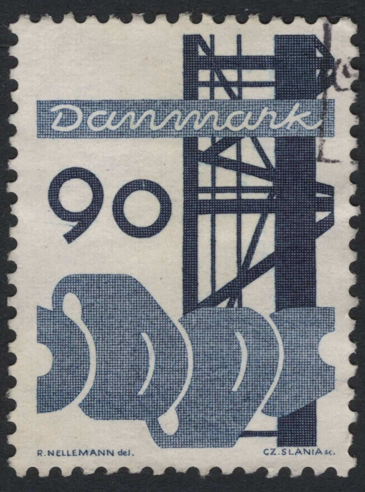 SCG7555 - Denmark 1963: Industrial Design Series (90 øre)