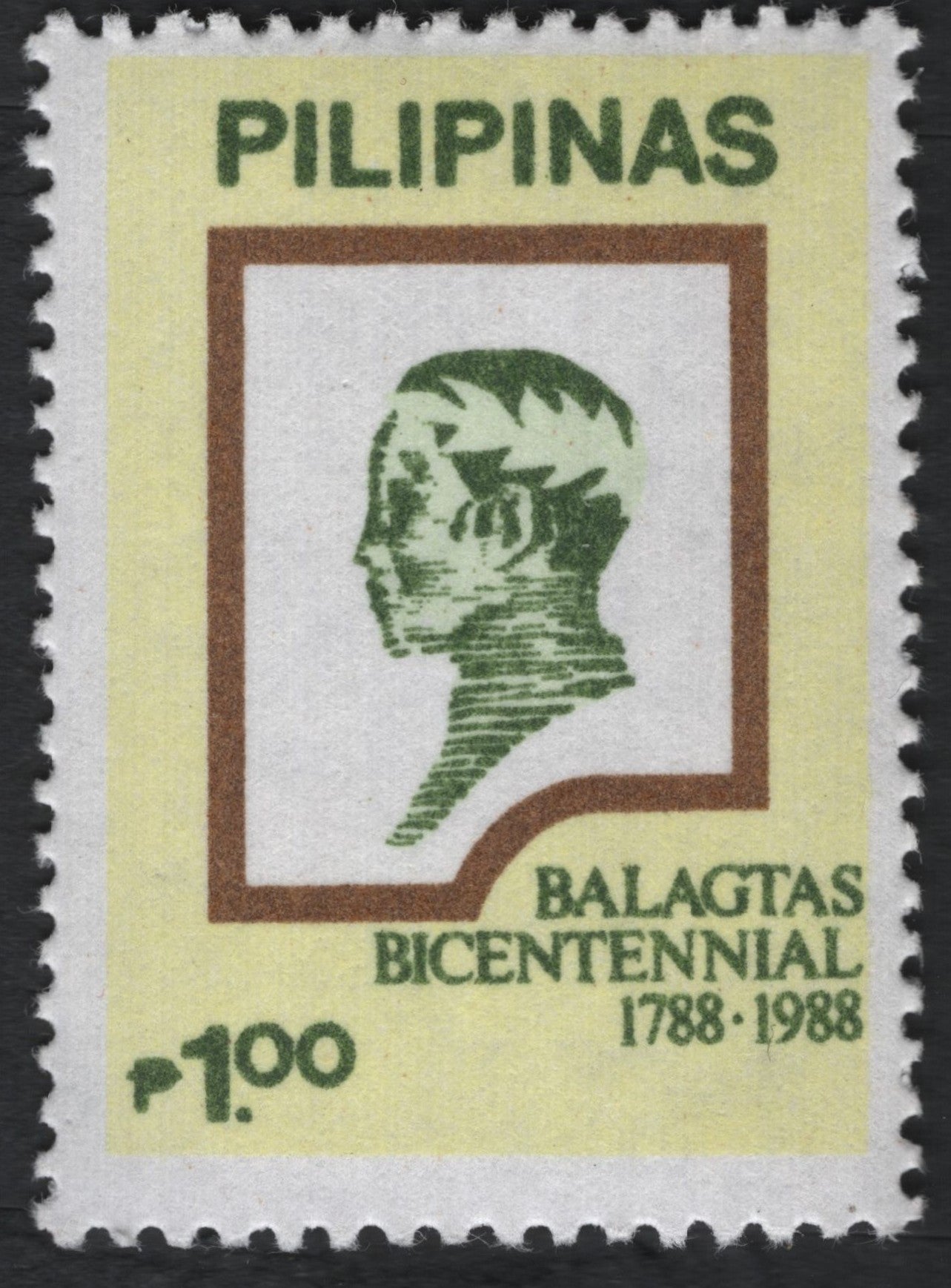 SCG7559 - Philippines 1988 – Francisco Balagtas Bicentennial ₱1.00