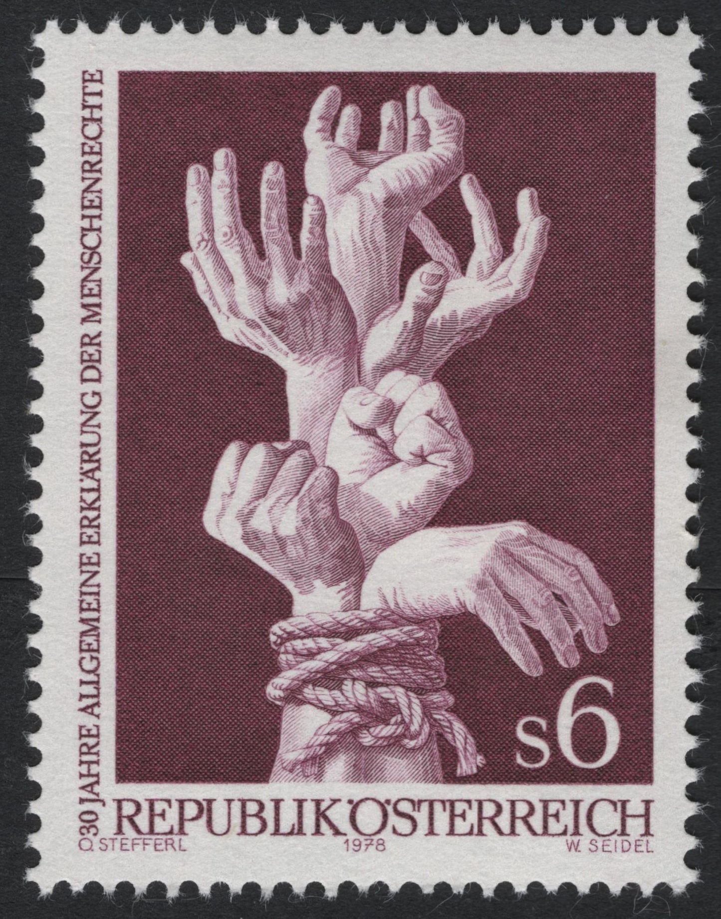 SCG7560 - Austria 1978 — 30 Years of the Universal Declaration of Human Rights