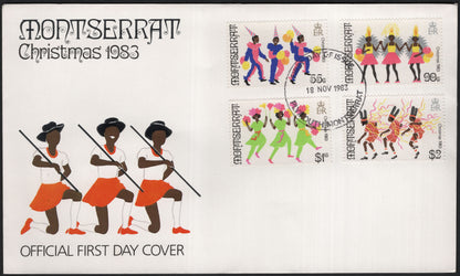 SCG9573 - Montserrat 1983 Christmas Festival Dances – Official First Day Cover