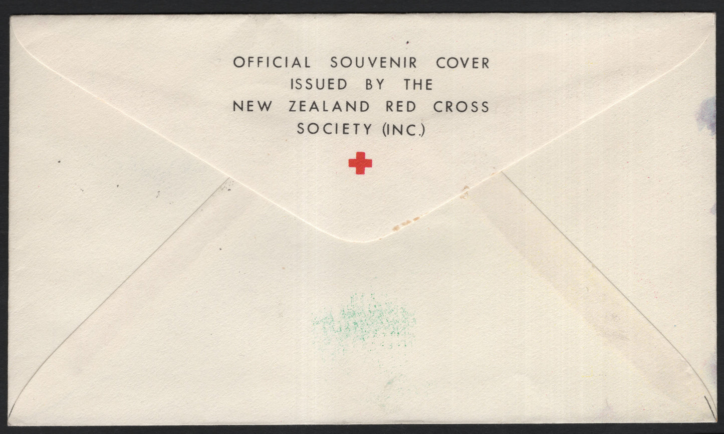 SCG9556 - New Zealand 1959 Red Cross Centenary – Official Souvenir First Day Cover (Invercargill Postmark)
