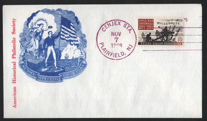 SCG9552 - 1964 U.S. Civil War Centennial “The Wilderness” 5¢ – American Historical Philatelic Society Cacheted Cover