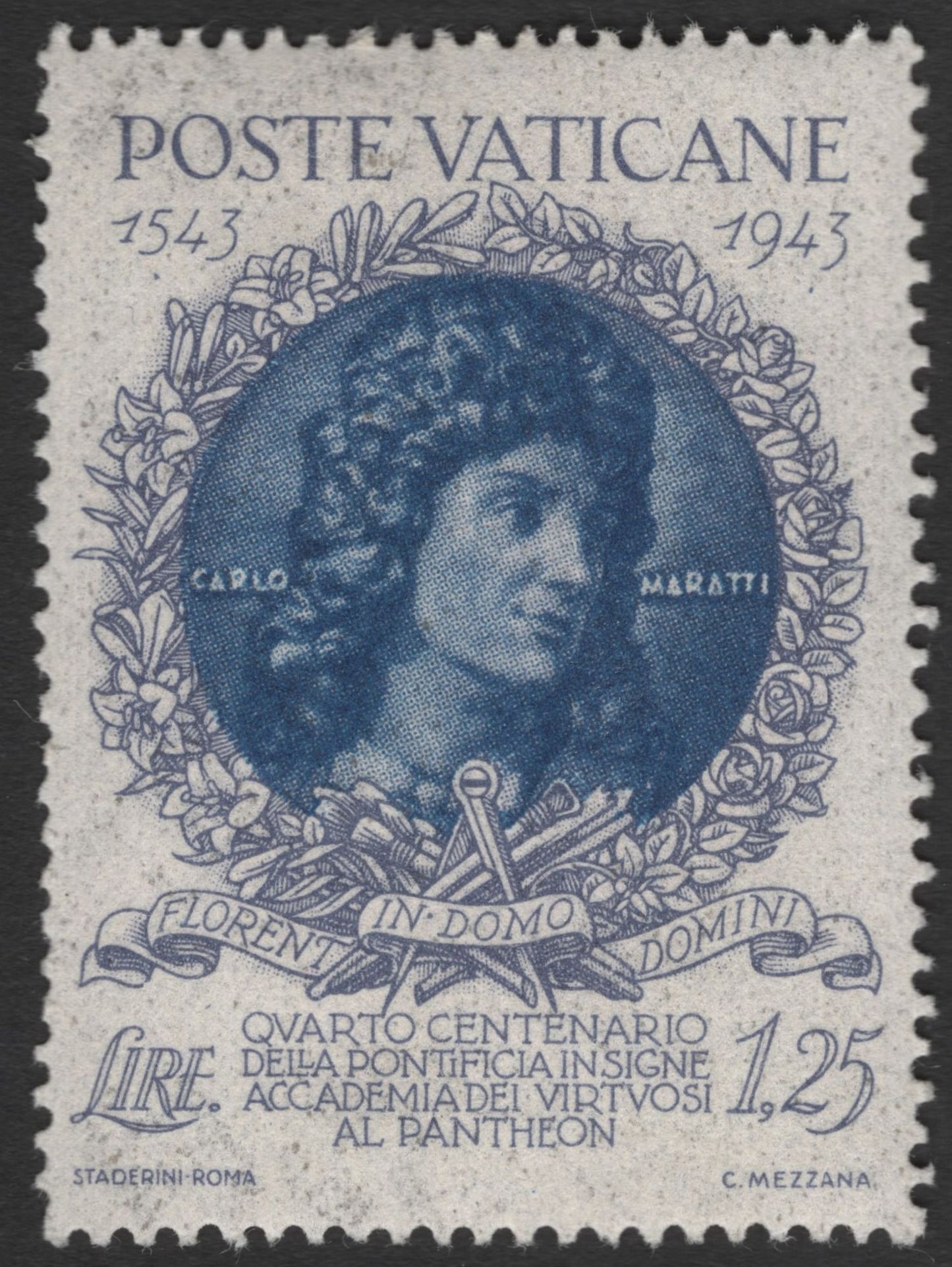 SCG11948 - Vatican City 1943 – 400th Anniversary of the Accademia dei Virtuosi al Pantheon (Artist Portrait Pair)