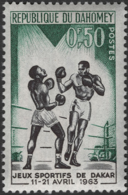 SCG11946 - Dahomey 1963 Dakar Games – Athletics & Boxing Commemorative Pair