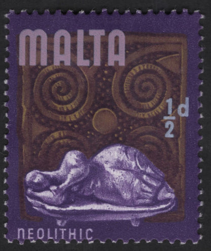 SCG13751 - Malta Prehistoric Heritage Stamps – Punic Inscription & Neolithic Figurine