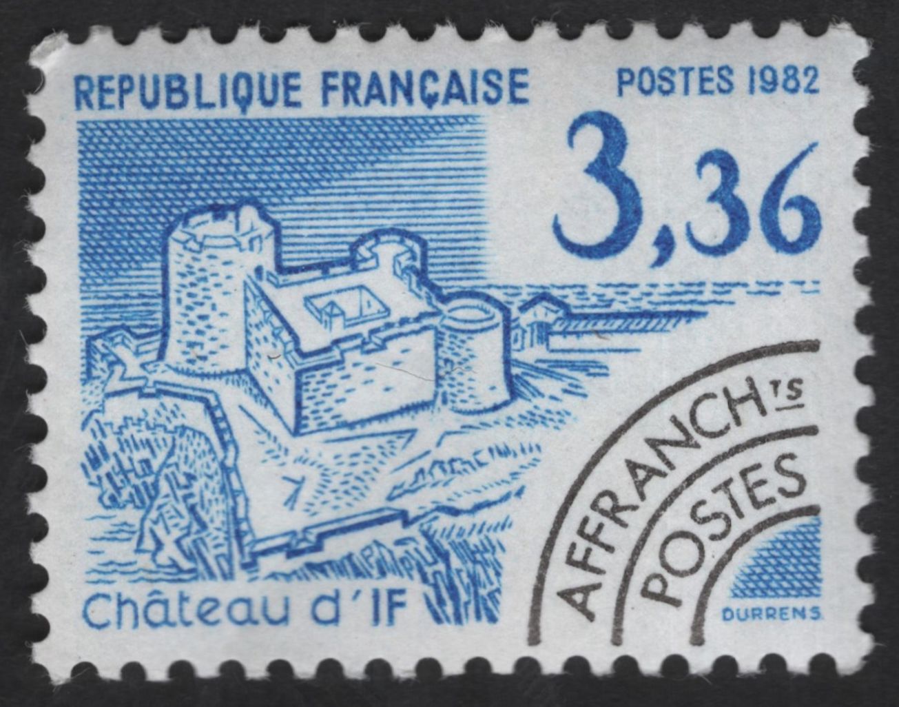 SCG13750 - France 1982 Historic Monuments – Tour de Montlhéry & Château d’If (Definitive Issue)