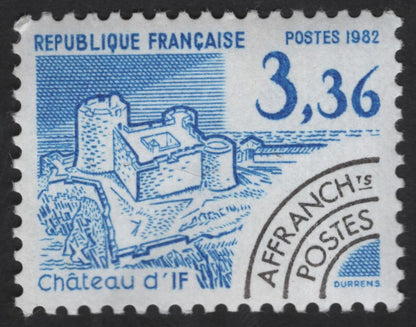 SCG13750 - France 1982 Historic Monuments – Tour de Montlhéry & Château d’If (Definitive Issue)