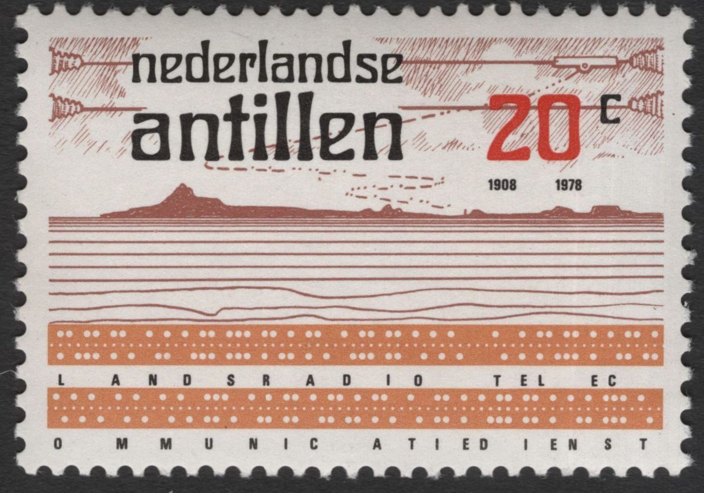 SCG11956 - Netherlands Antilles 1978 Telecommunications Service Commemorative Set