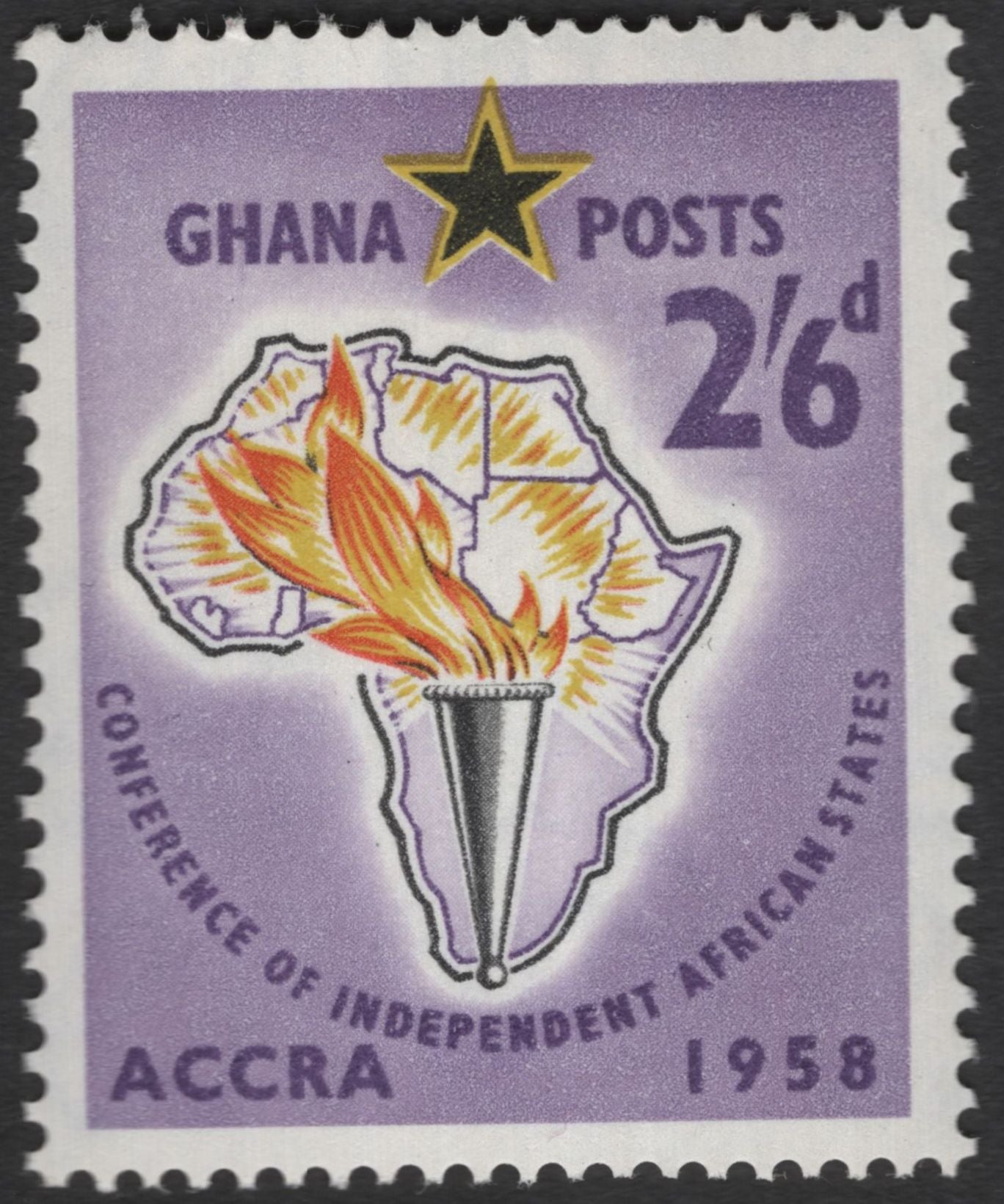 SCG11959 - Ghana 1958 Conference of Independent African States – Accra Commemorative Pair
