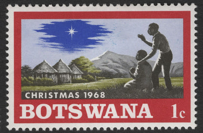 SCG11951 - Botswana 1968 Christmas – Star of Hope (1c & 2c Pair)