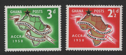 SCG11960 - Ghana 1958 Accra Conference of Independent African States Commemorative Pair