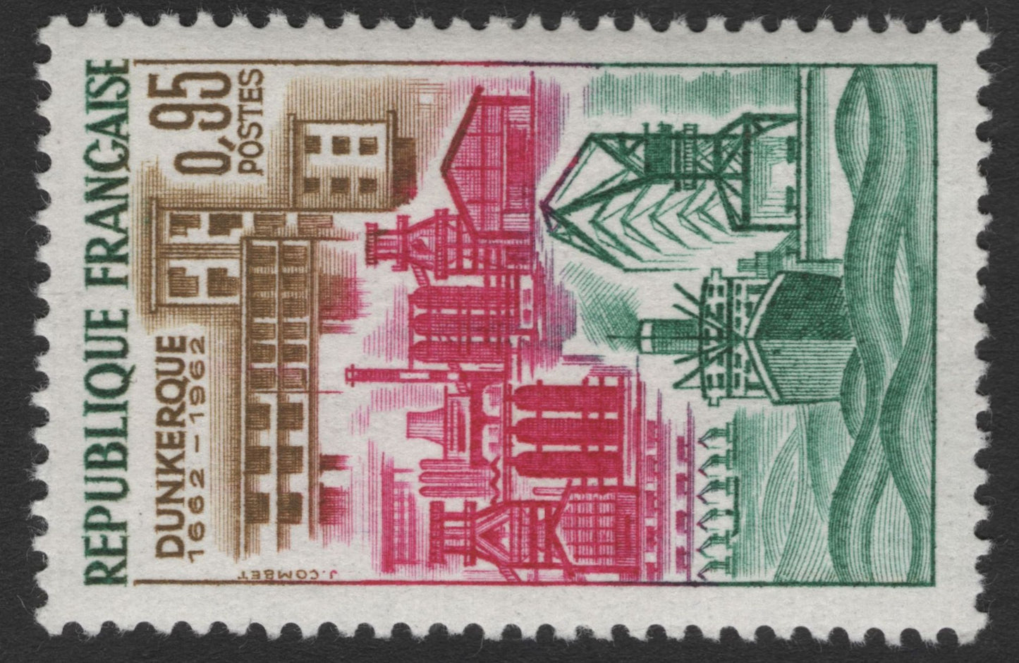 SCG11938 - France Industrial Progress & Tourism Heritage Stamp Pair