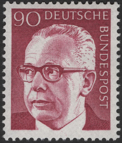 SCG11941 - West Germany Theodor Heuss Definitive Pair – 50pf & 90pf