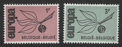 SCG11936 - Belgium 1965 Europa (CEPT) Symbol Issue – 1F & 3F Pair