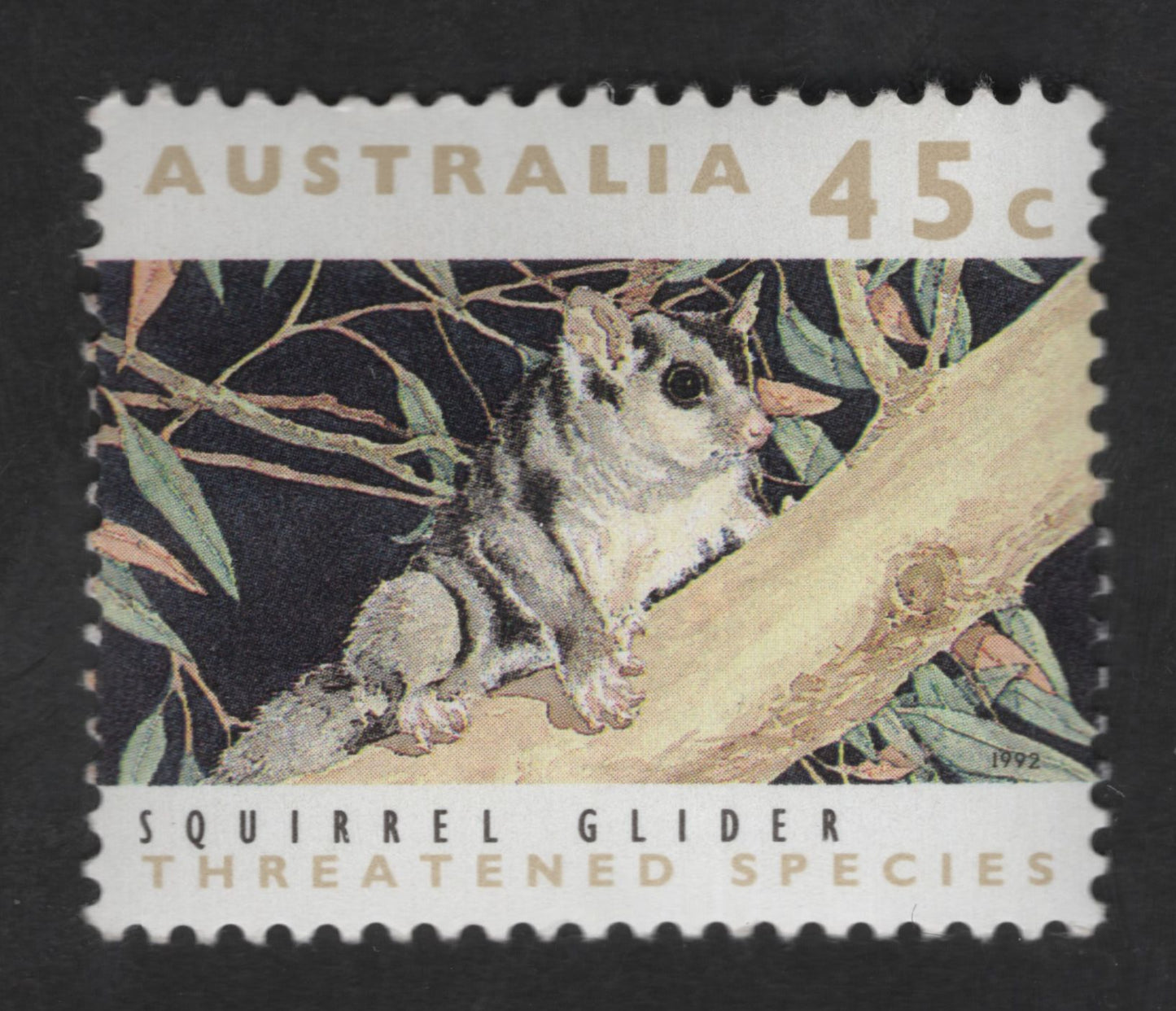 SCG12588 - Australia 1992 – Squirrel Glider (Threatened Species) 45c Stamp