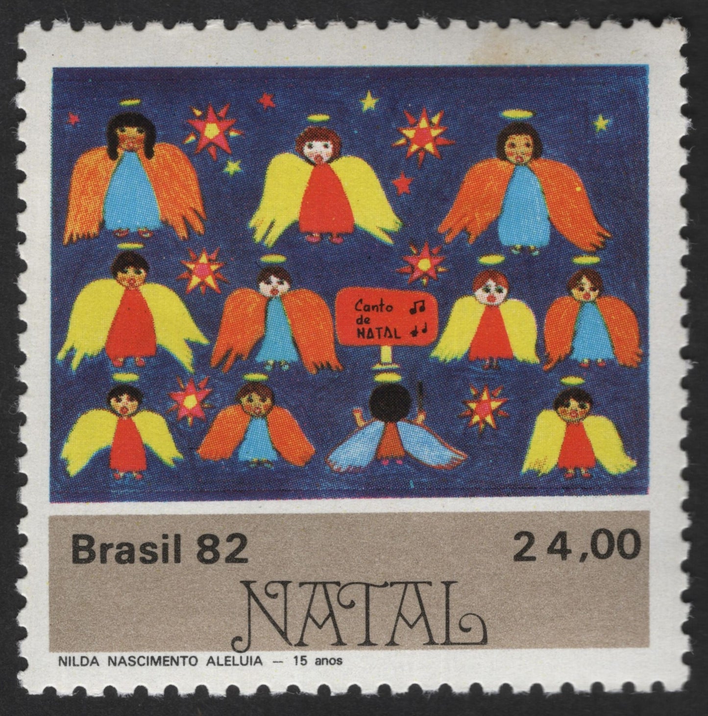 SCG12406 - Brazil 1982 Christmas – “Canto de Natal” (Children’s Drawing Issue)