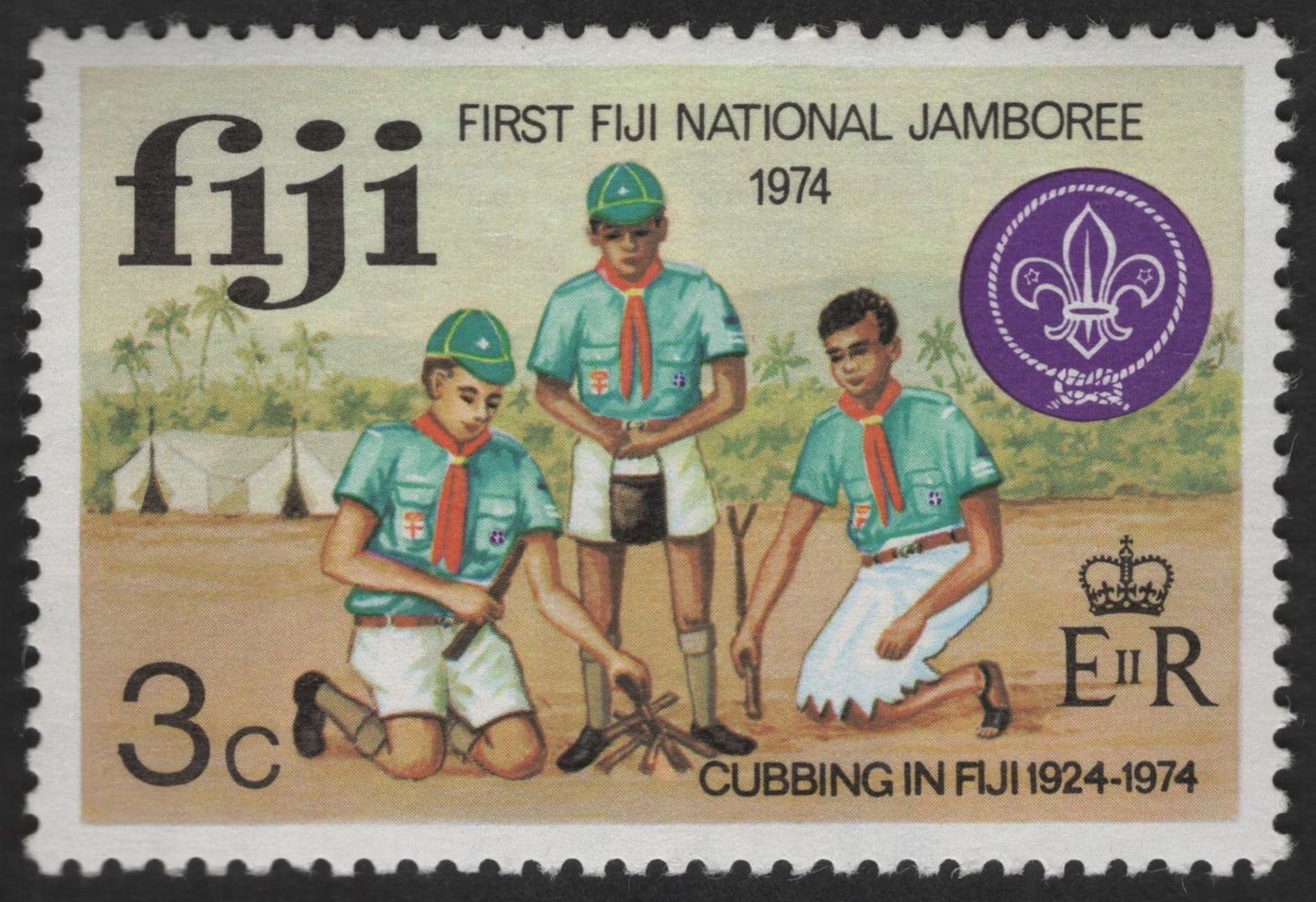 SCG12407 - Fiji 1974 – First Fiji National Jamboree (3c)