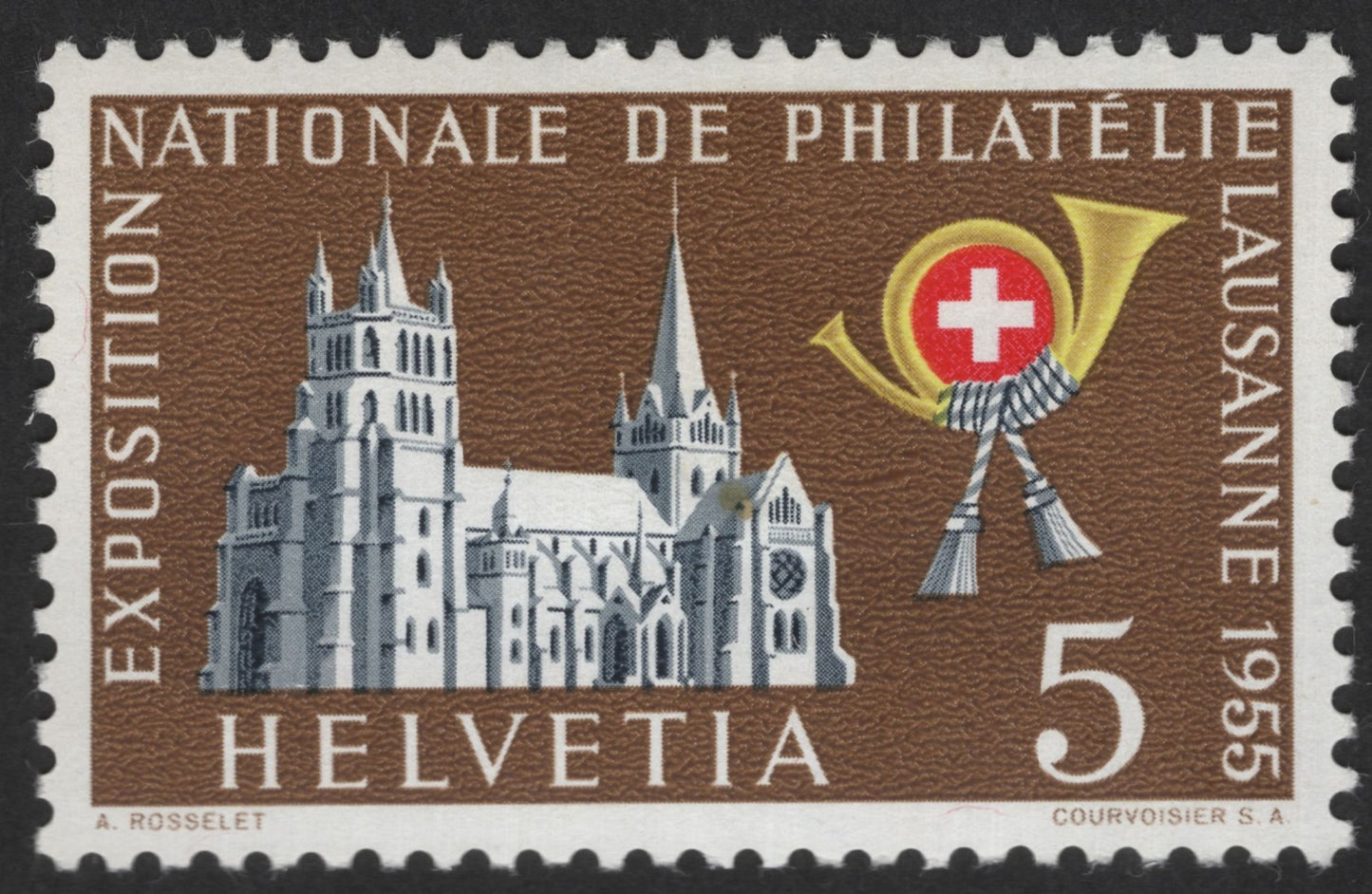 SCG12412 - Switzerland 1955 – National Philatelic Exhibition, Lausanne (5c)