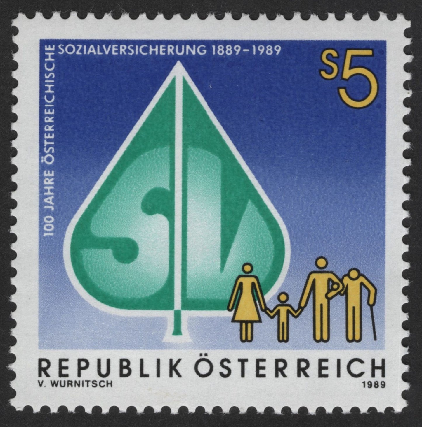 SCG12420 - Austria 1989 – 100 Years of Austrian Social Insurance (S5)