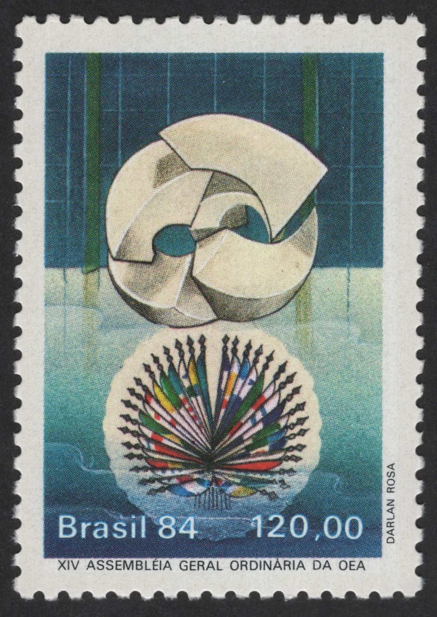 SCG12481 - Brazil 1984 – XIV Ordinary General Assembly of the OAS (120,00 Cr$)