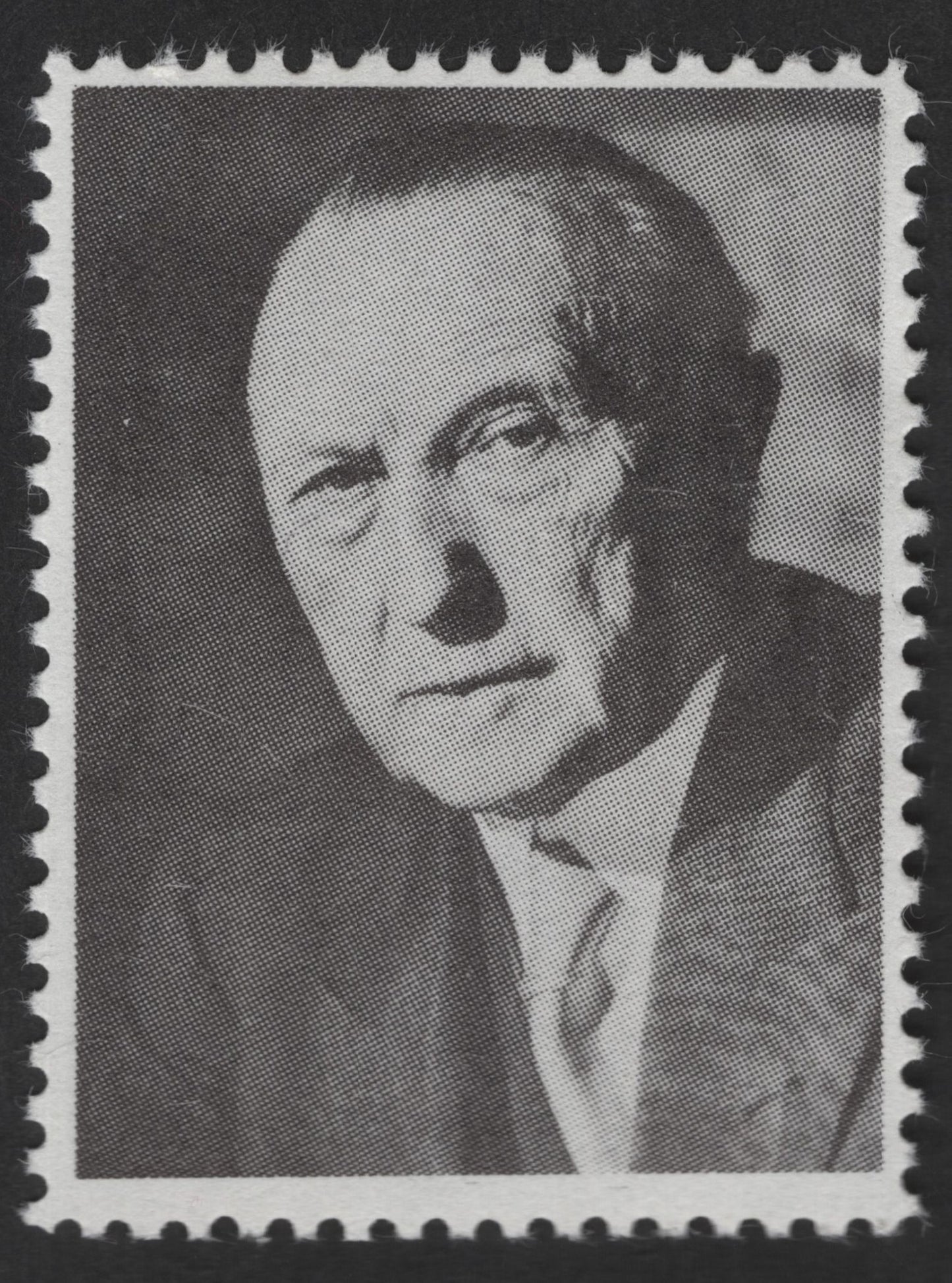 SCG12487 - Unidentified Portrait Definitive Stamp (Black & White Issue)