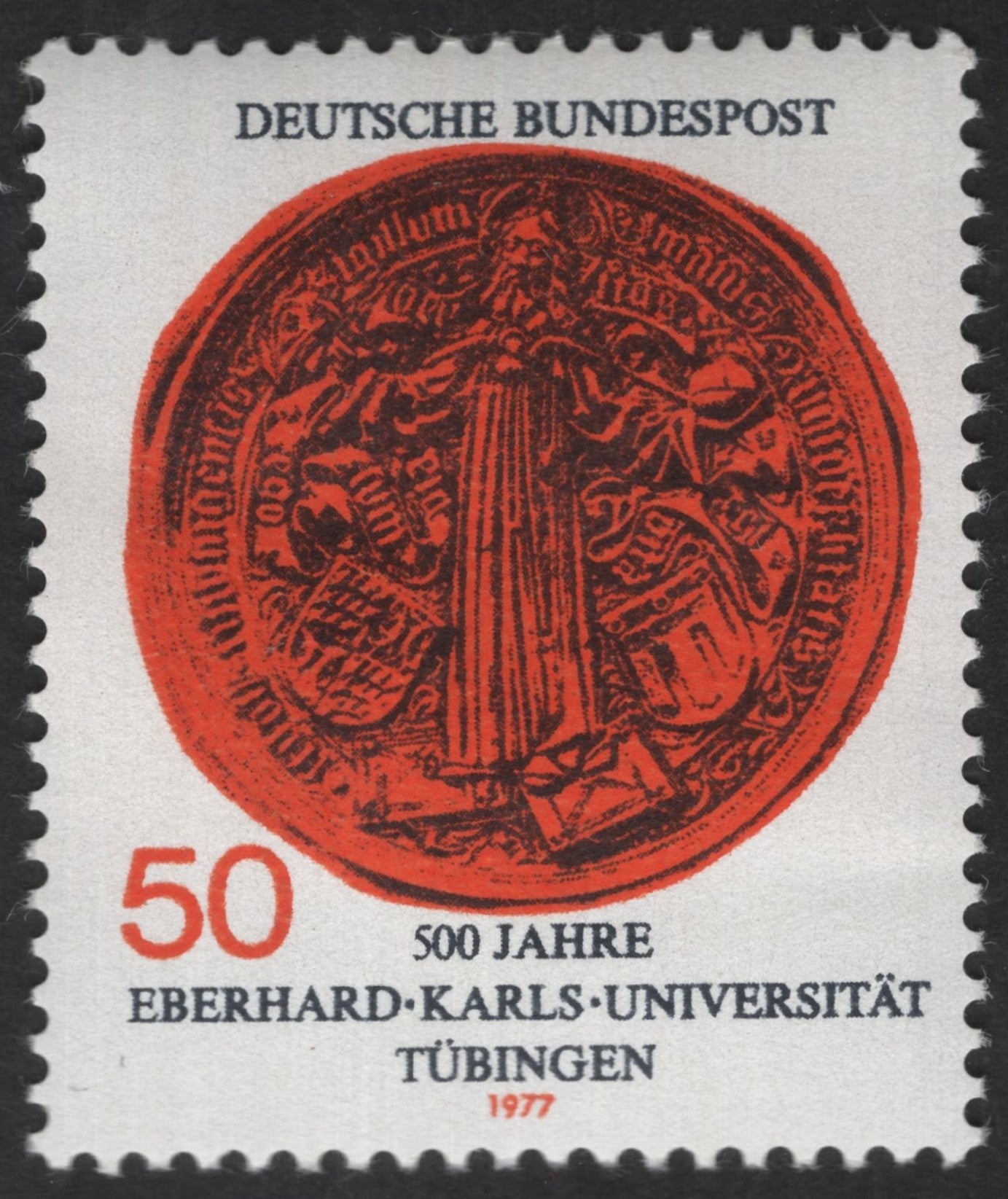 SCG12473 -  Germany 1977 – 500 Years Eberhard Karls University Tübingen (50 Pfennig)