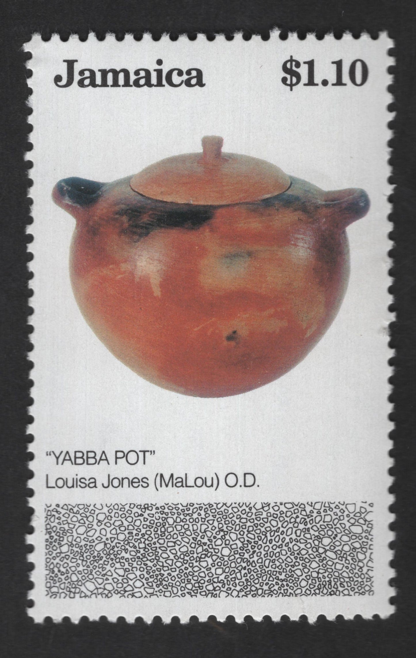 SCG12555 - Jamaica $1.10 “Yabba Pot” – Traditional Jamaican Pottery Stamp
