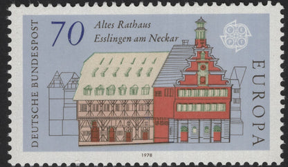 SCG12208 - Germany 1978 Europa CEPT – Historic Town Halls (Complete Set)
