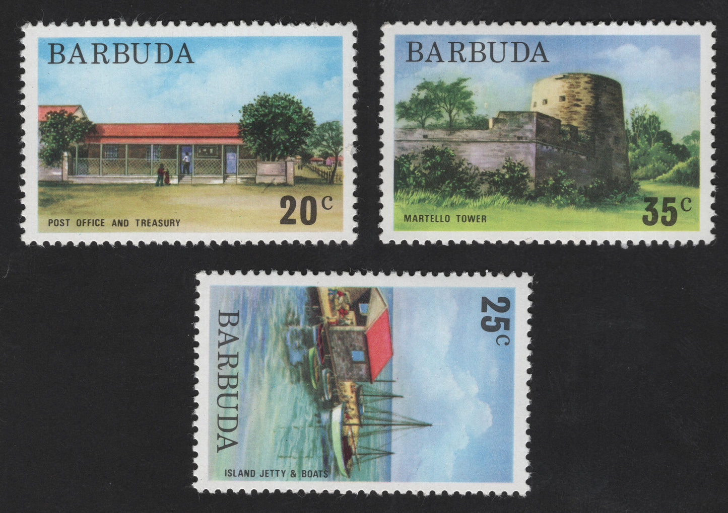 SCG12216 - Barbuda Historic Landmarks and Coastal Scenes Definitive Set