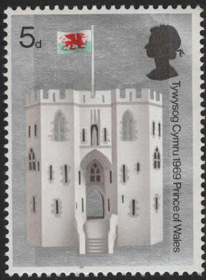 SCG12214 - United Kingdom 1969 Prince of Wales Investiture – Welsh Castles (5d Series)