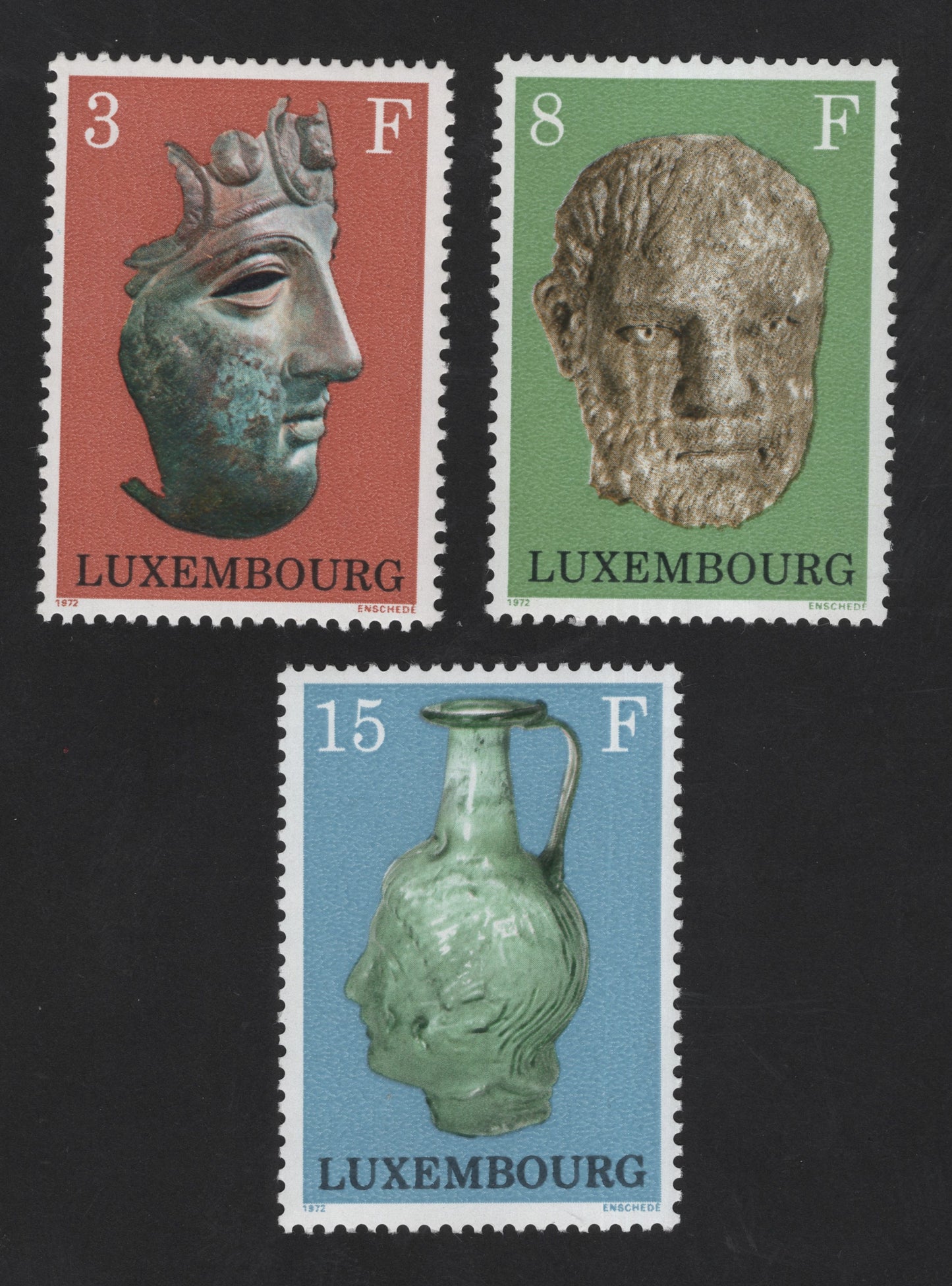 SCG12218 - Luxembourg 1972 Archaeological Artifacts Series (3-Value Set)