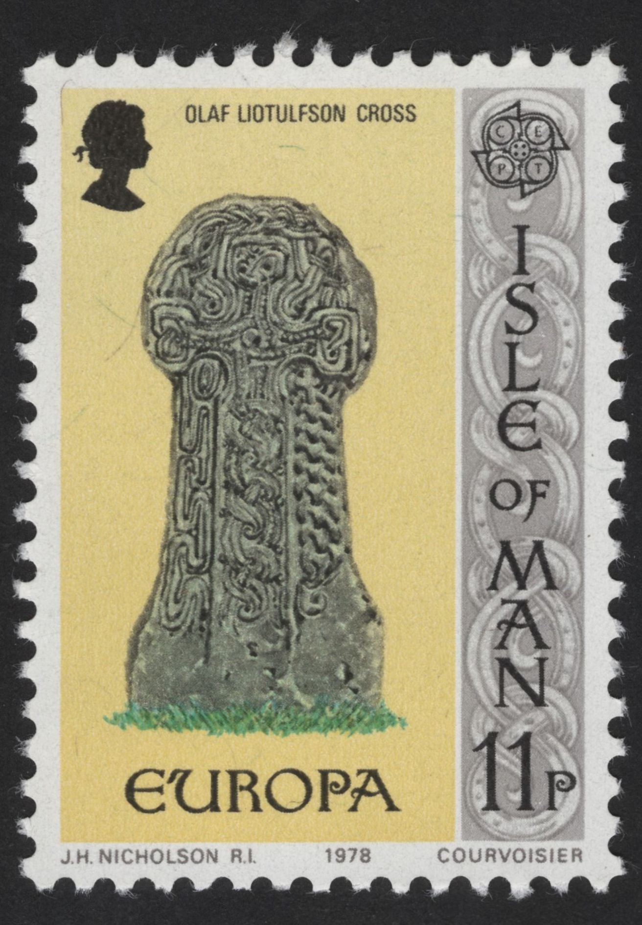 SCG12220 - Isle of Man 1978 Europa – Historic Celtic Crosses (11p) Set