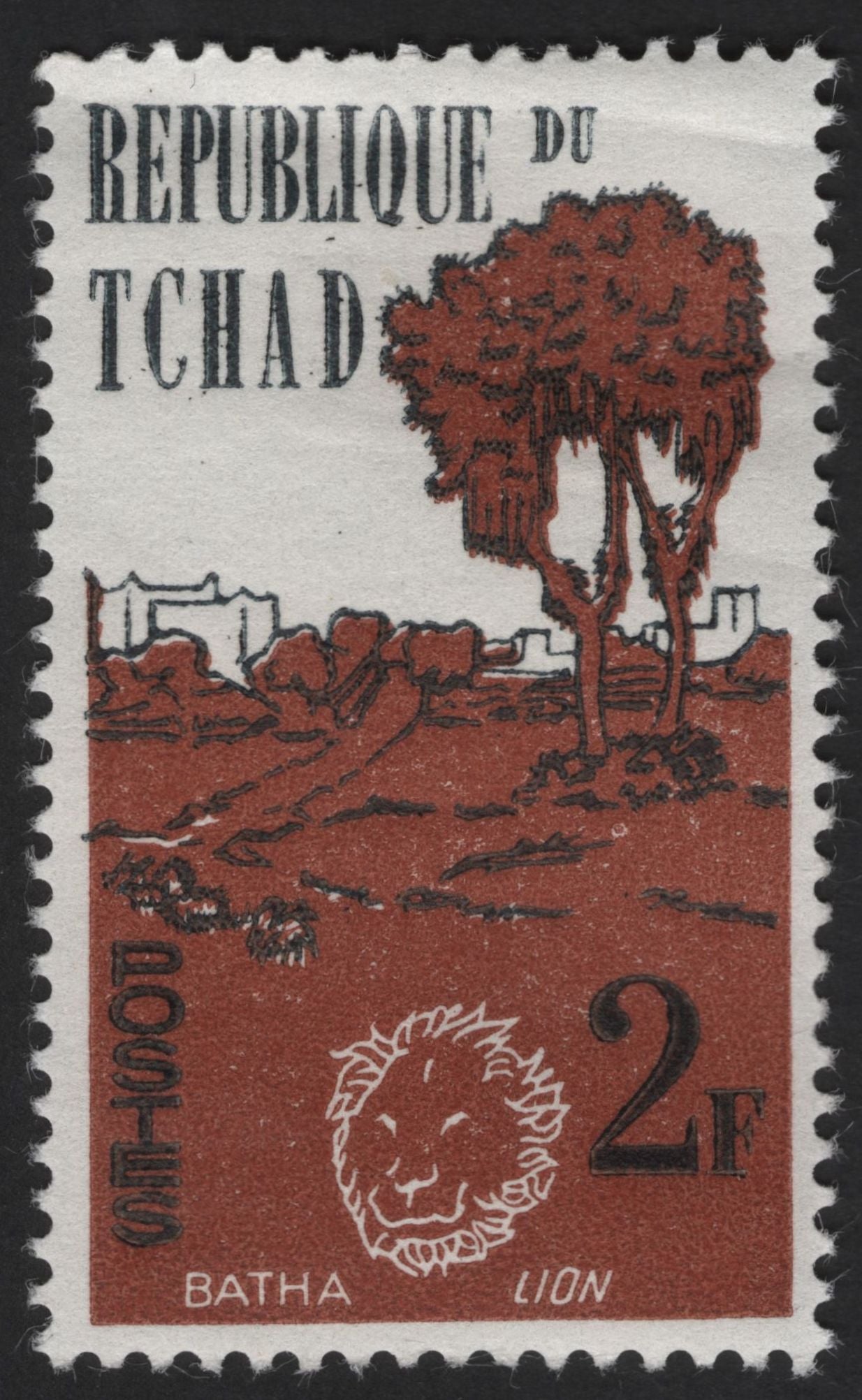 SCG12227 - Chad 1960s Wildlife and Regional Landscapes Definitive Series (Elephant, Gazelle, Lion)