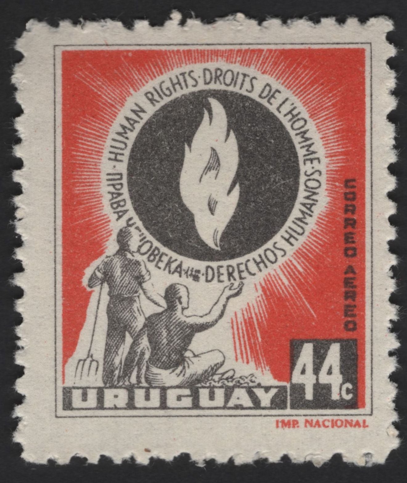 SCG12228 - Uruguay Human Rights “Flame of Freedom” Commemorative Stamp Set