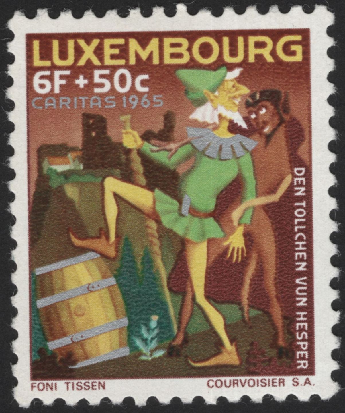 SCG12222 - Luxembourg 1965 Caritas Folk Legends Charity Stamps Set