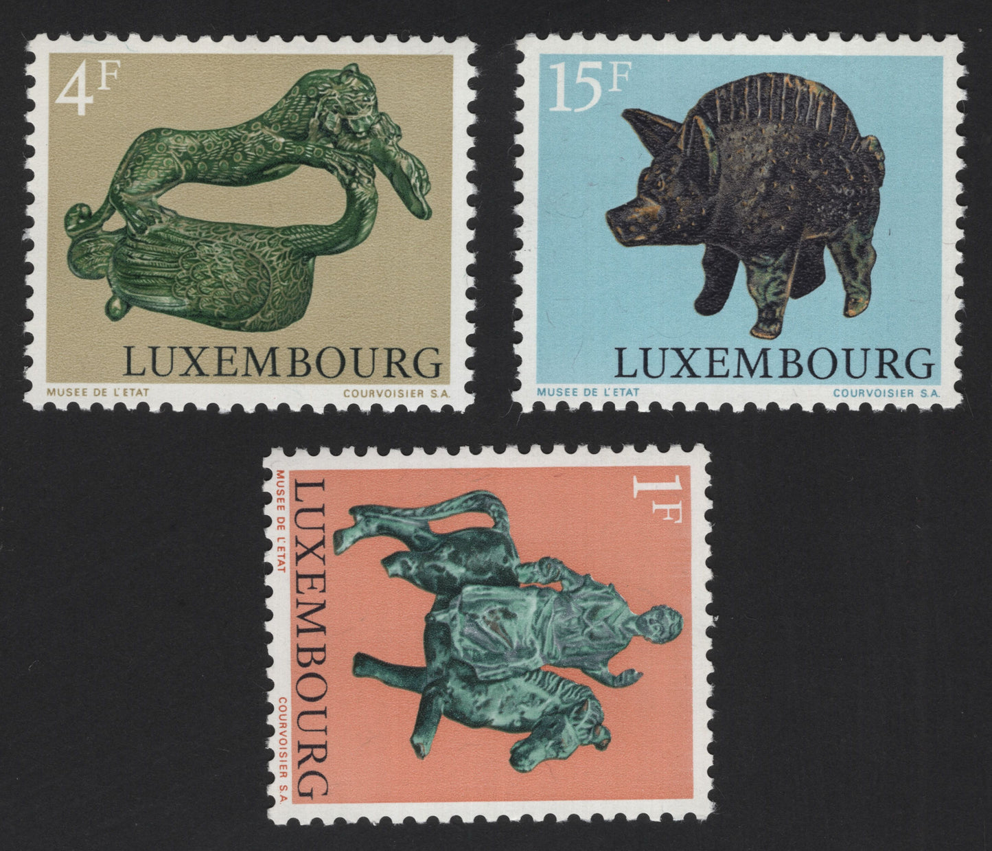 SCG12223 - Luxembourg National Museum Sculptures Definitive Set (1963)