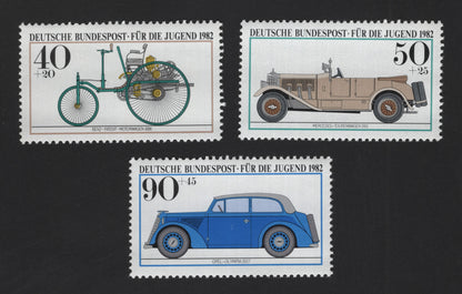 SCG12230 - Germany 1982 Youth Welfare Issue – Historic Motor Cars (Set of 3)