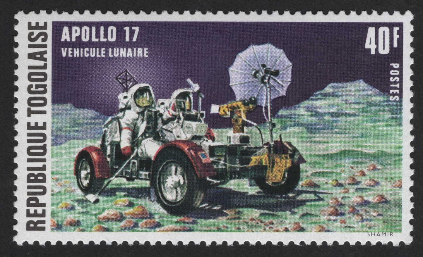 SCG12238 - Togo Apollo 17 Space Exploration Commemorative Set (1972)
