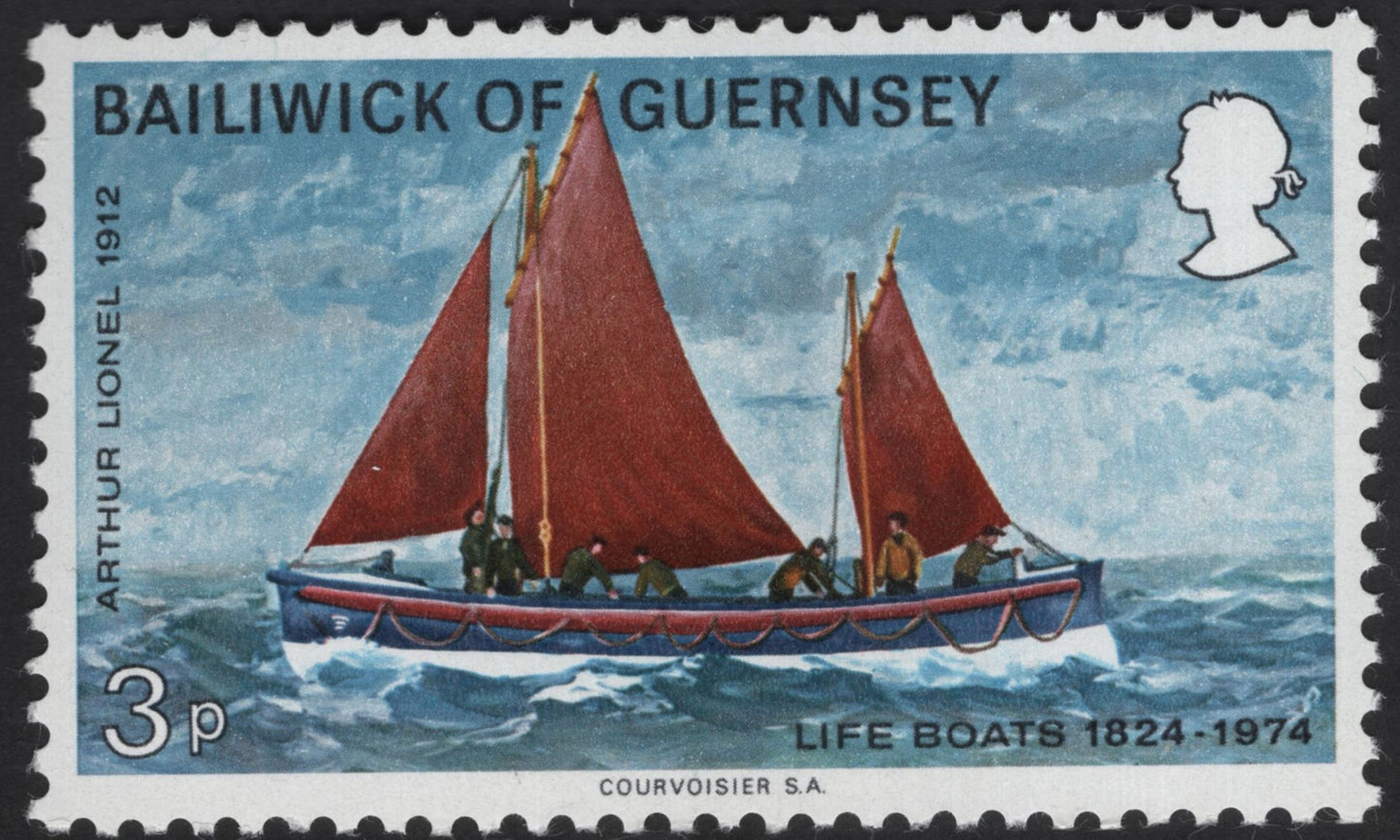 SCG12250 - Bailiwick of Guernsey 1974 Lifeboats Centenary Commemorative Set