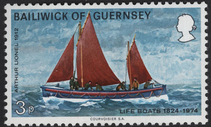 SCG12250 - Bailiwick of Guernsey 1974 Lifeboats Centenary Commemorative Set