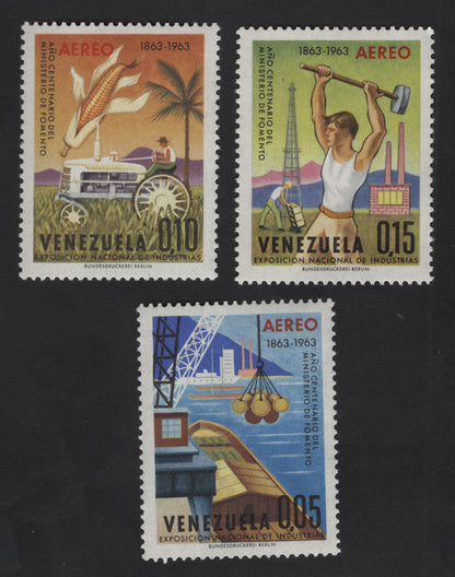 SCG12256 - Venezuela 1963 Airmail – National Industrial Exhibition Development Set