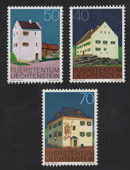SCG12257 - Liechtenstein Traditional Architecture Definitive Stamps