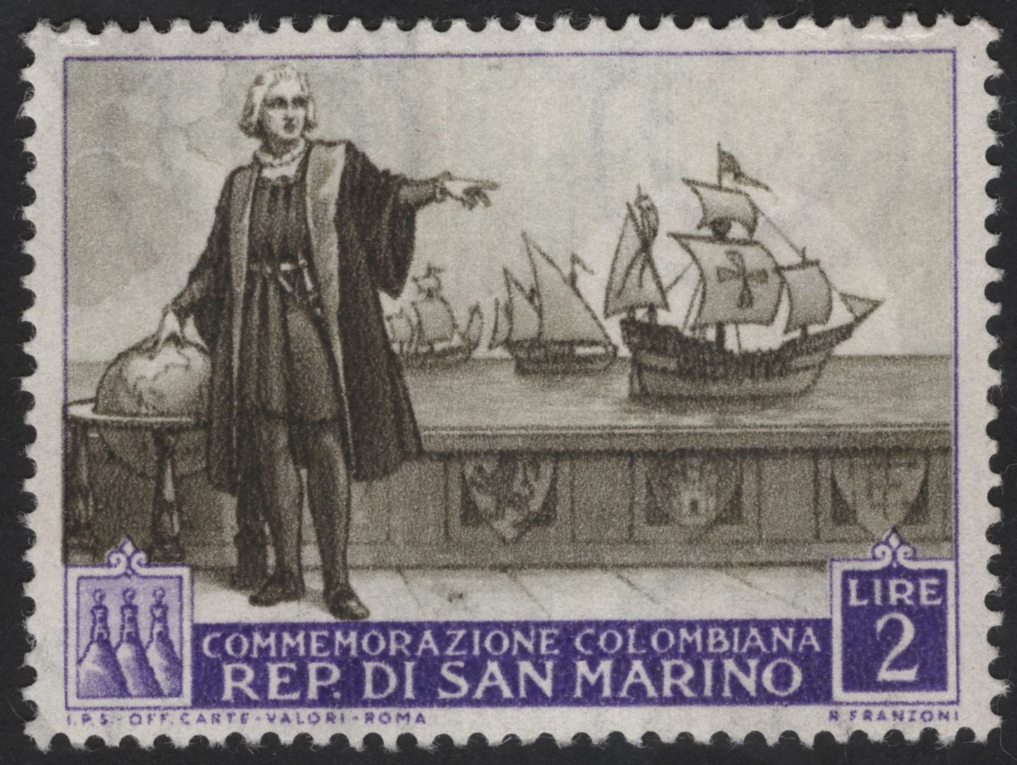 SCG12261 - San Marino 1952 Columbian Commemoration & Trieste Fair Overprint Set